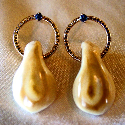 Elk Ivory Earring