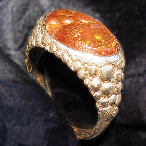 Digger's Fire Agate Side View