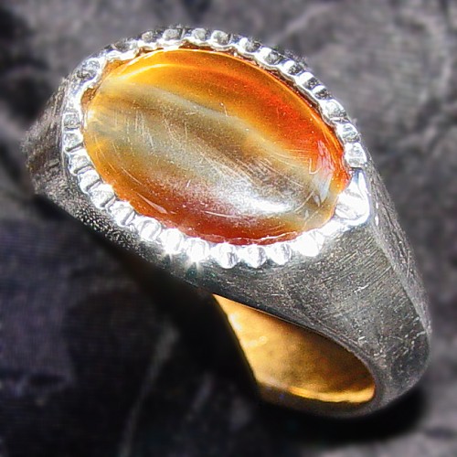 Digger's Fire Agate Top View