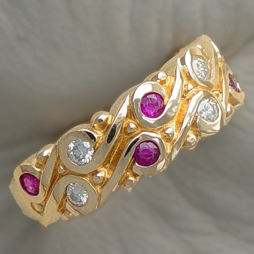 Ruby Diamond 14k Ring